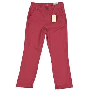 St John’s Bay Girlfriend Capris Women’s SZ 4 Red Secretly Slender  MSRP $49 NEW